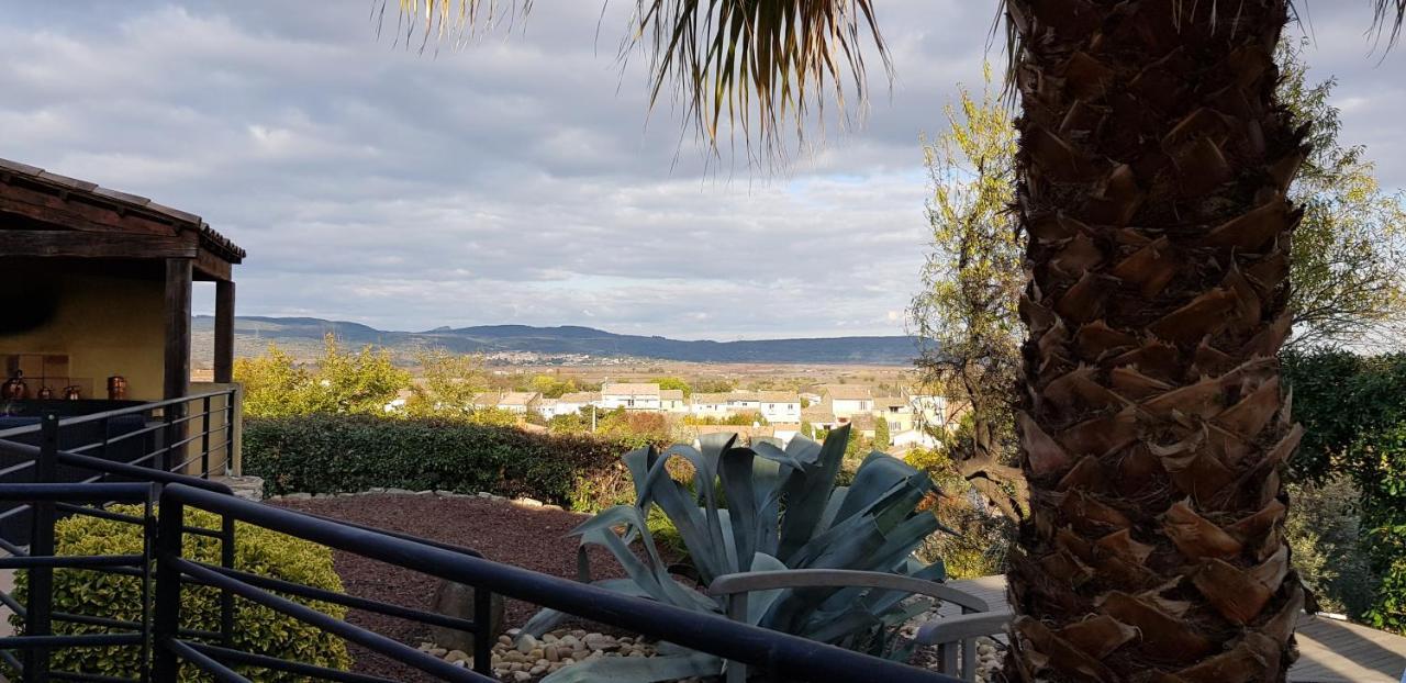 Beautiful Villa With A Stunning View Roujan Exteriör bild